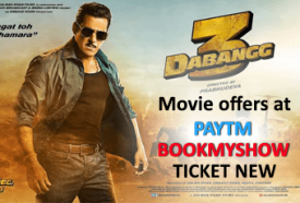 Upcoming Dabangg 3 Movie offers at Paytm, Bookmyshow and Ticket New