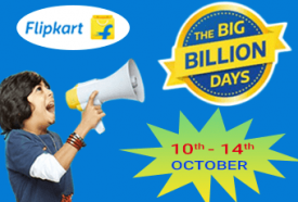 The Big Billion Days  Get ready for the Big Sale at Flipkart