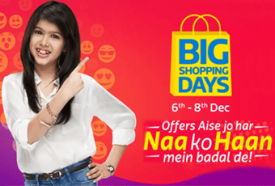 Flipkart Big Shopping Days Huge Discounts on Electronics, Fashion and more