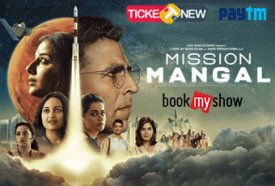 Mission Mangal bookmyshow and Paytm at online movie ticket booking