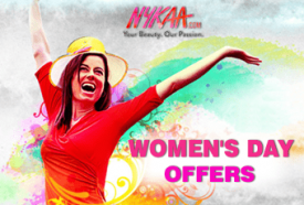 Womens day offers - Grab the amazing discounts deals at Nykaa