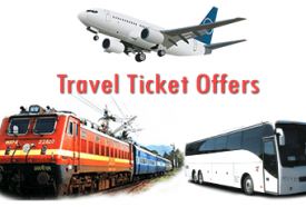 Book Travel Ticket Discounts offers at online Booking Websites
