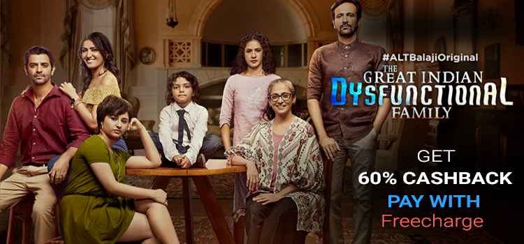 ALTBALAJI Shows free online Get 60% Cashback pay with Freecharge